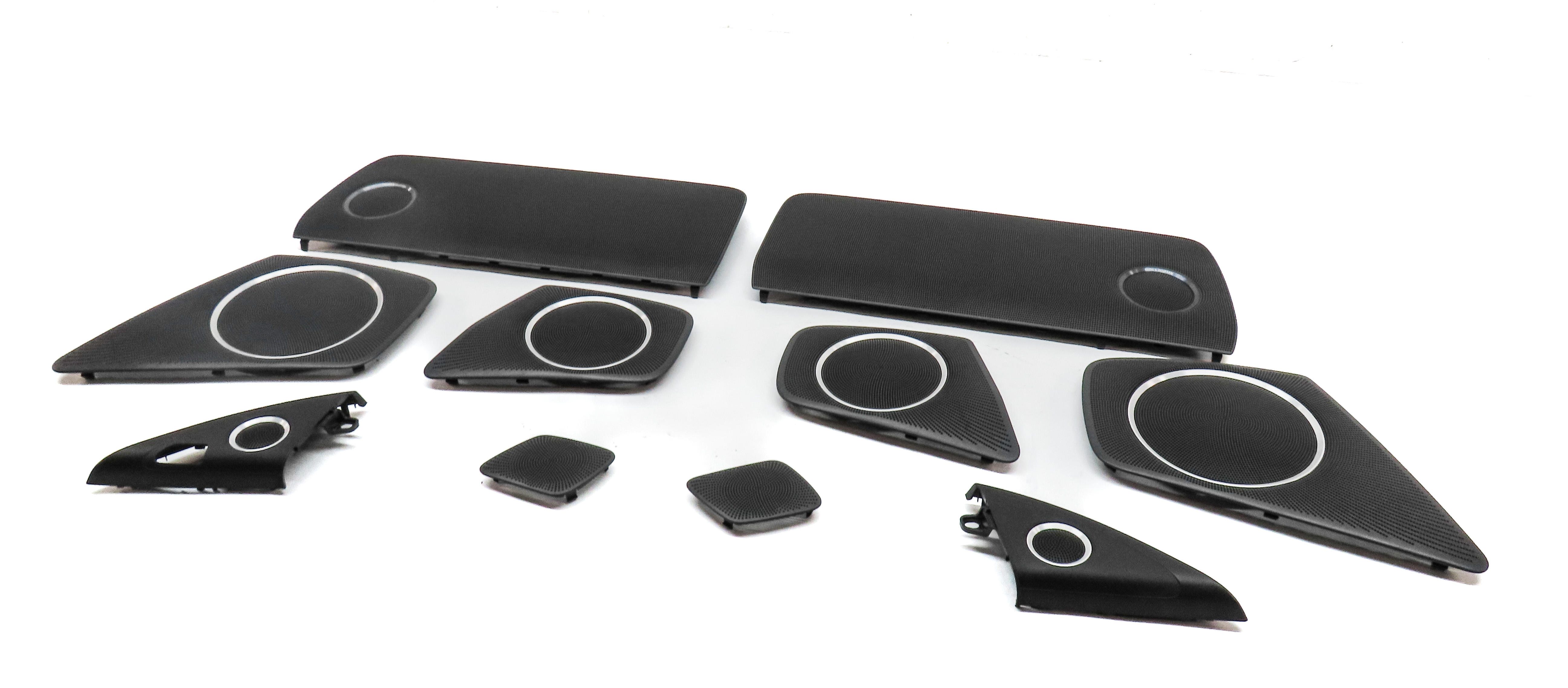 2012 AUDI S4 (B8 8K) BANG & OLUFSEN SOUND SYSTEM SPEAKER GRILLE COVER SET/10 — exact item pictured